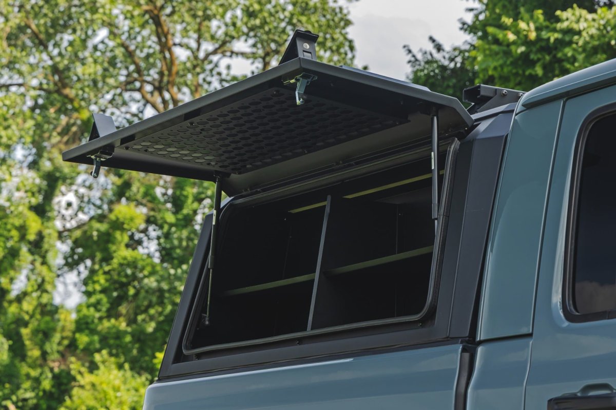 Jeep Gladiator Molle Panel Kit - Rough Country - Bed Cap Door - Black - '20-'26